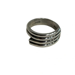 Southwestern‎ Mexican Sterling 925 Silver Wrap Ring Wrap Band Marked Size 6.5